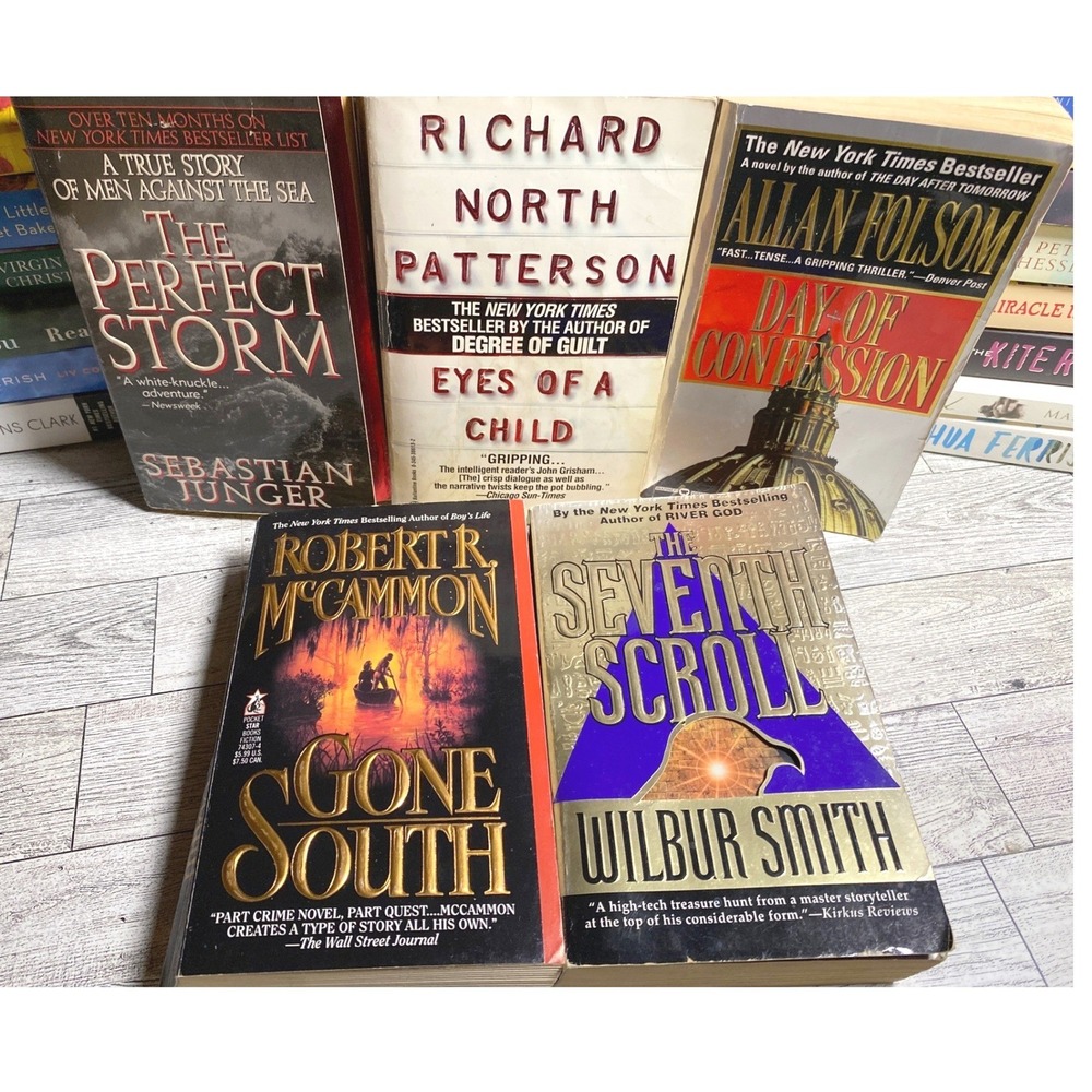 Bundle of Thriller Suspense Books Lot of 5 Paperbacks
